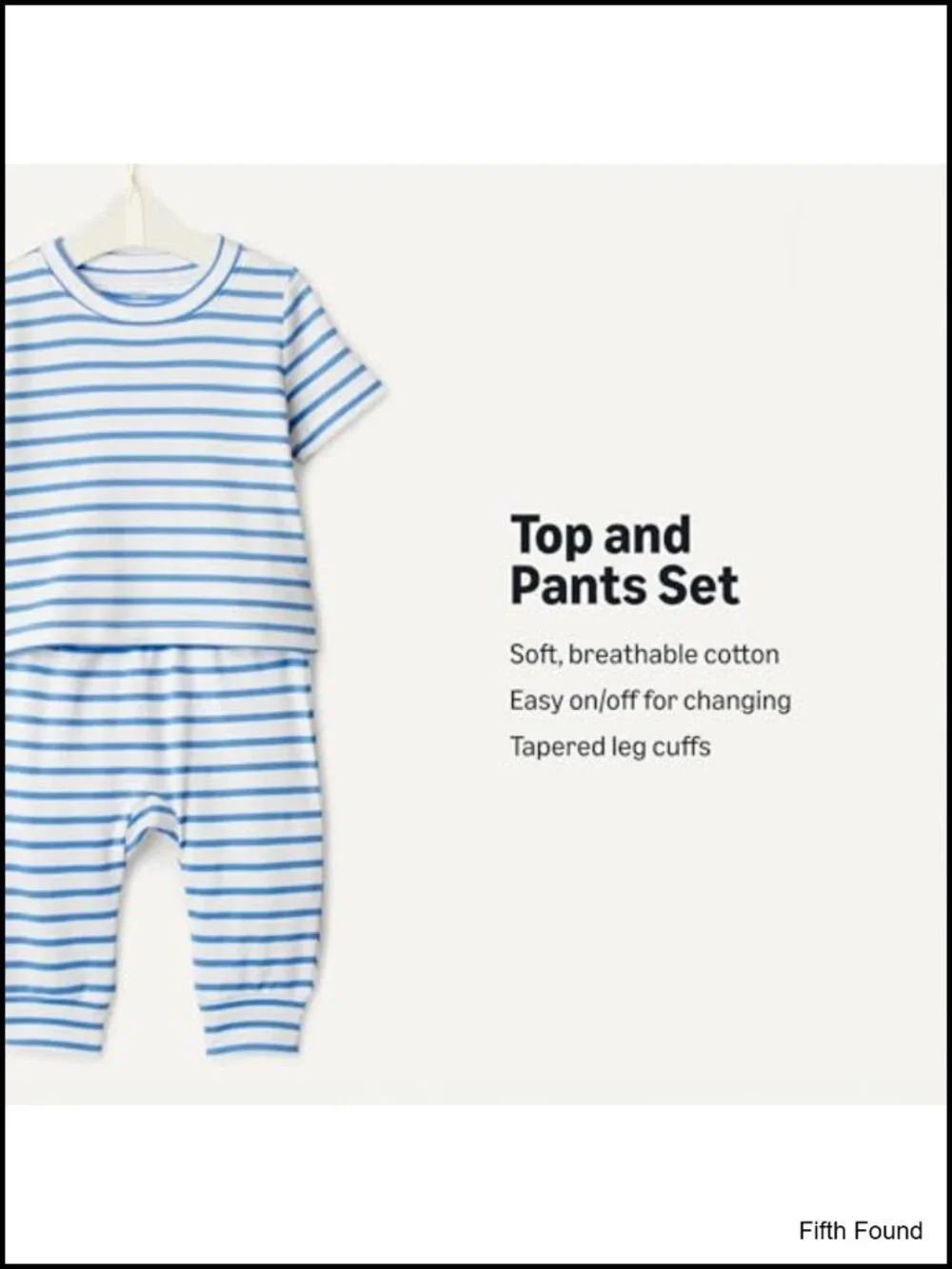 Unisex Toddler Baby Cotton Knit Short Sleeve Shirt & Pants Set